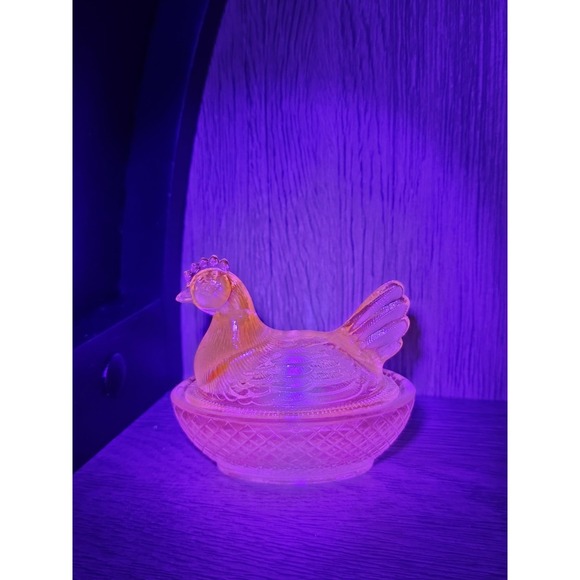 Other - Hen On Nest. Glowing Hen On Nest. Blue Hen On Nest